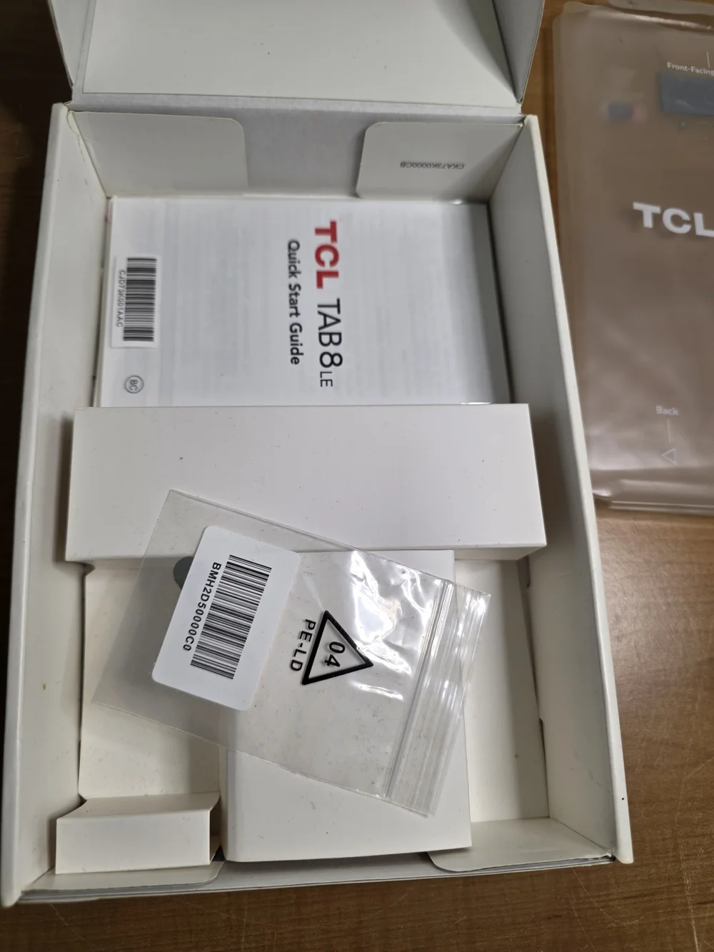 TCL Tab8le Tablet - Black Front with Blue Display